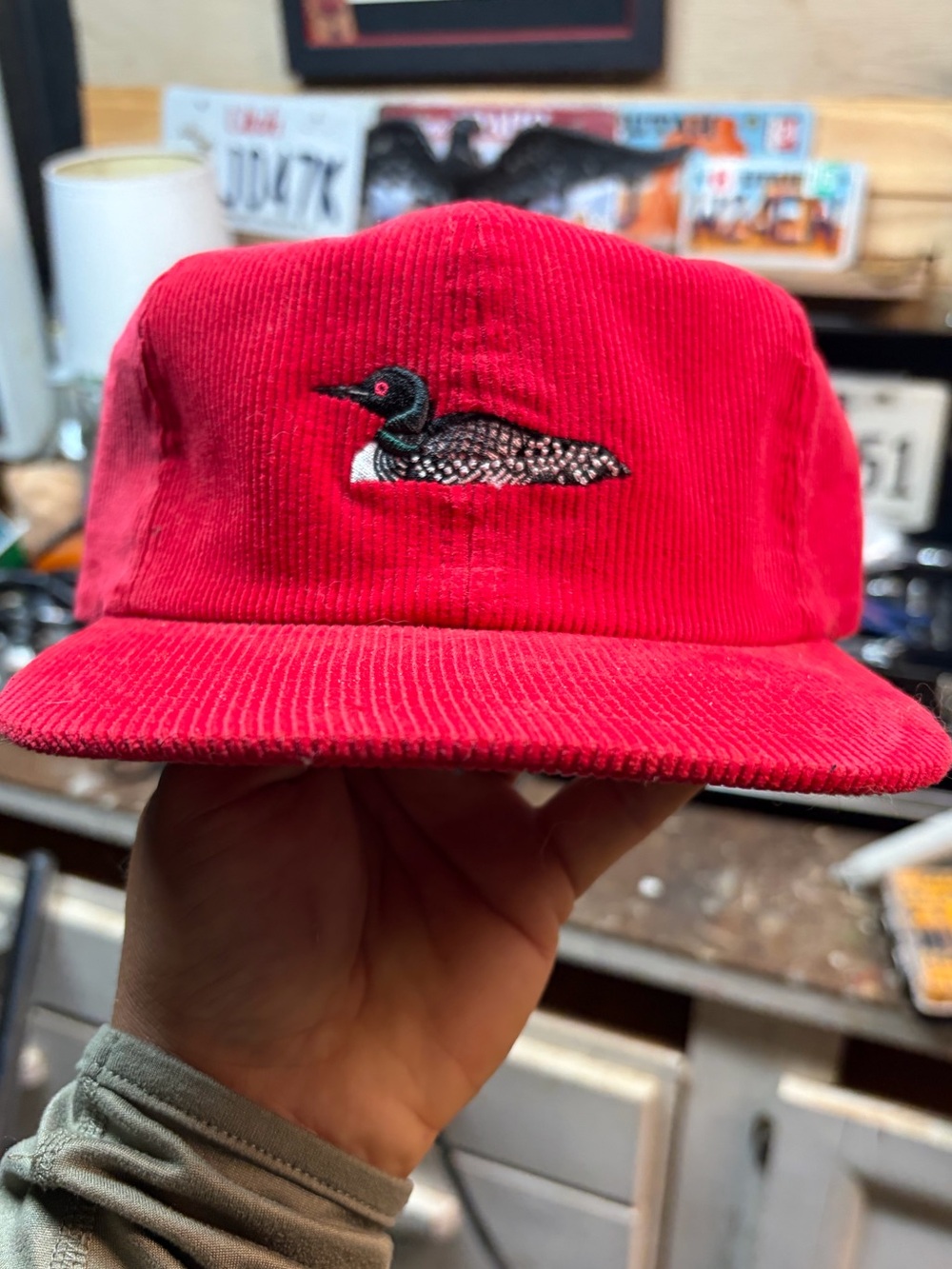 Bird Collective Loon Corduroy hat